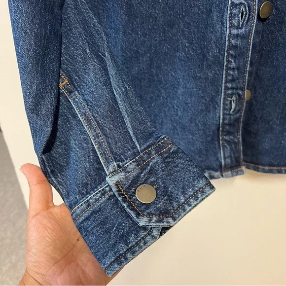 a.n.a Light Blue Denim Jacket - Picture 5 of 6